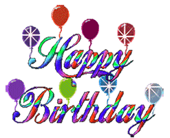 Animated GIFs Happy Birthday Cake Balloons Clowns - Happy Birthday Wishes, Memes, SMS & Greeting eCard Images